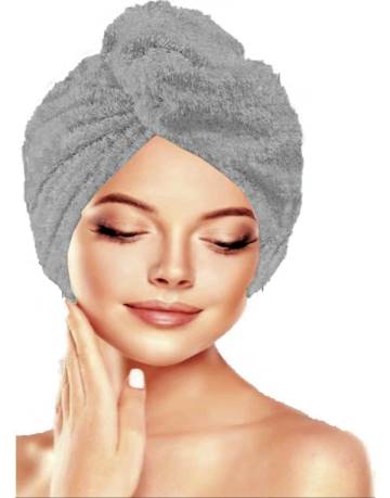 Wellmop Mikrofiber Düğmeli Saç Havlusu